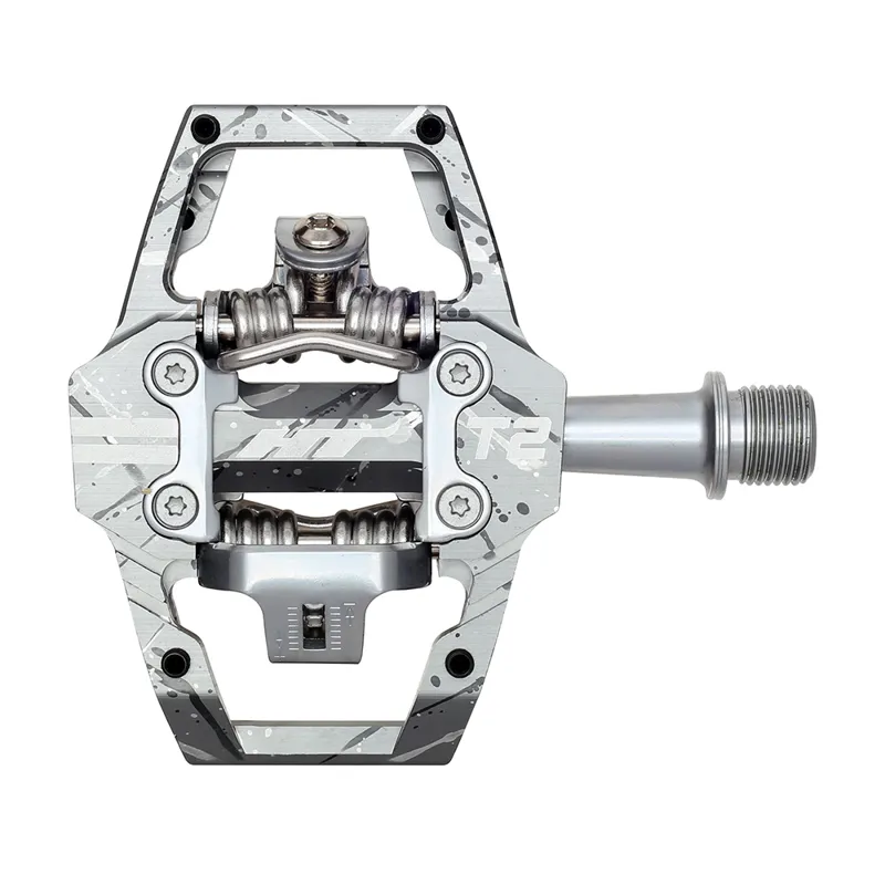 HT Components T2 Pedals in Grey Camo