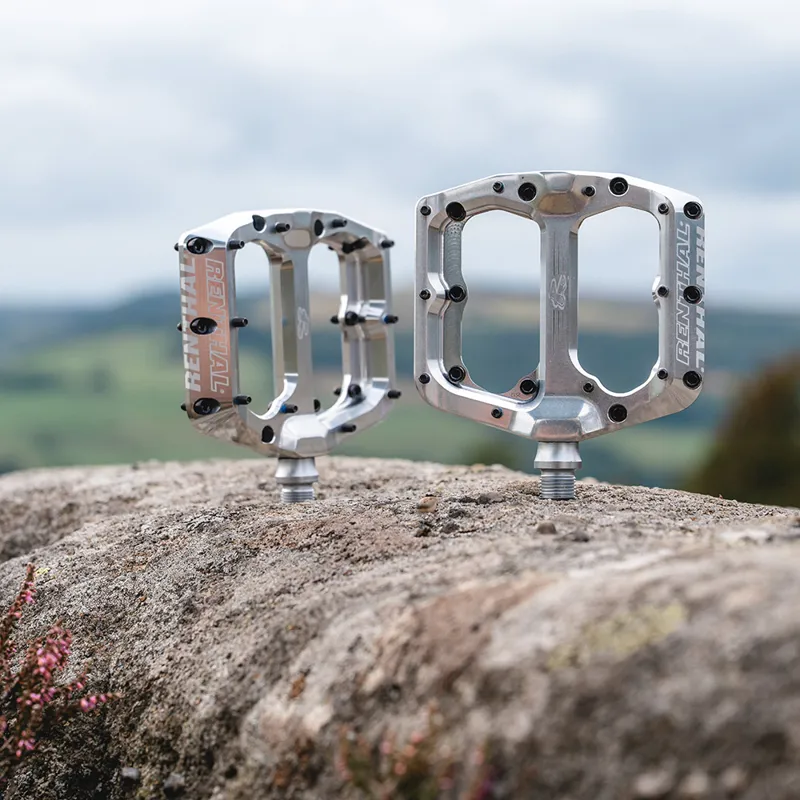Renthal Pedals - Revo-F in Polished Sliver-2