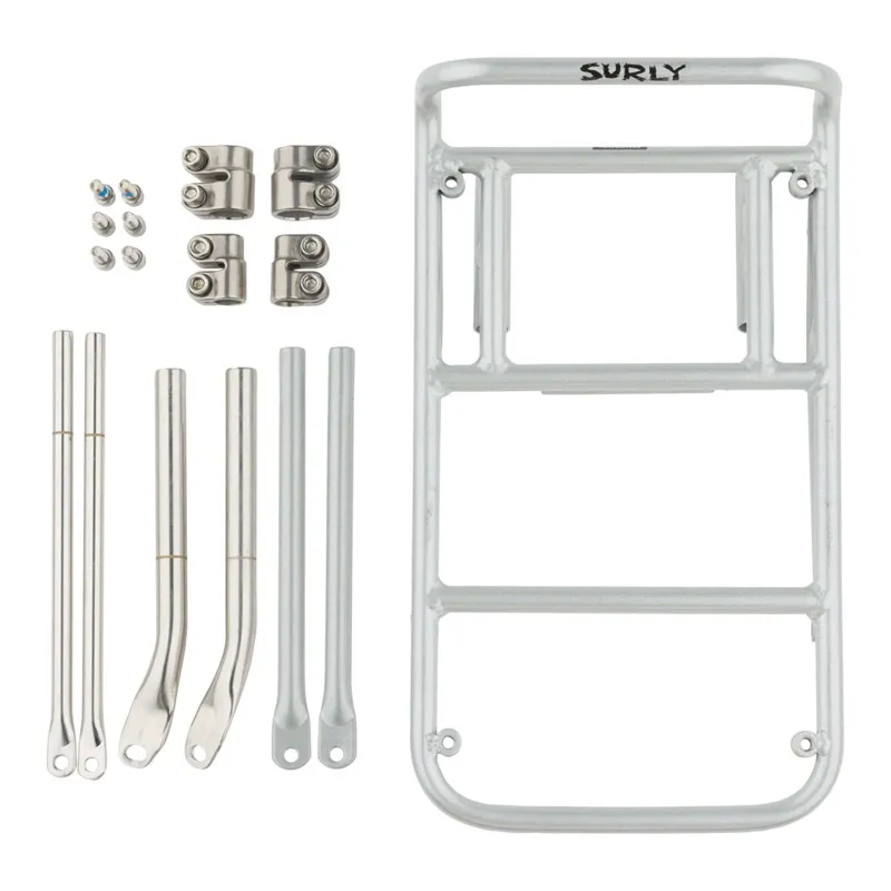Surly 8-Pack Front Rack - Mk II in Silver-1