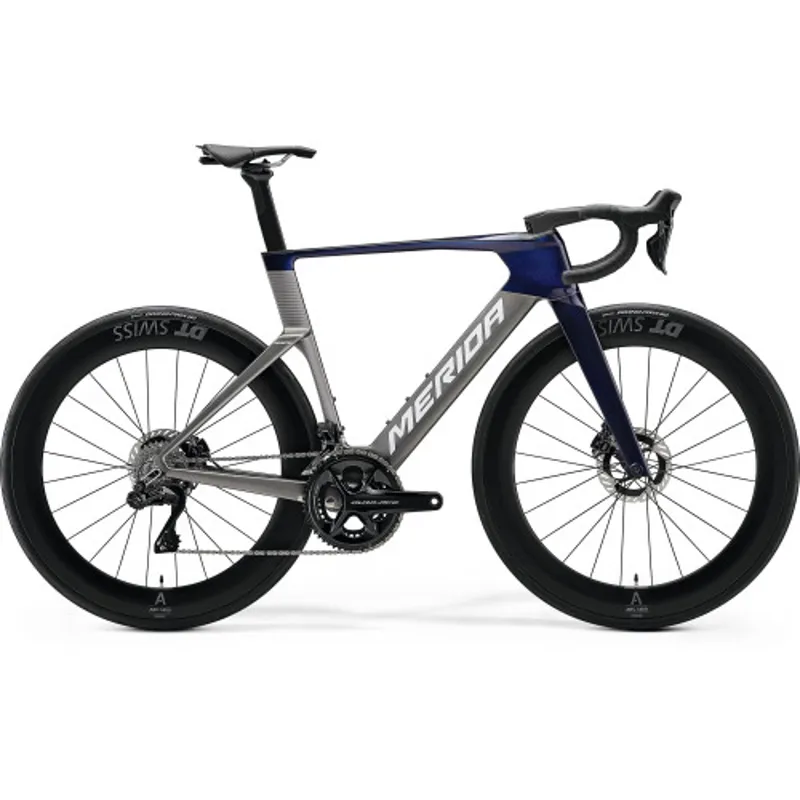 Merida Reacto Pro Road Bike in Gunal Grey/Blue Silver