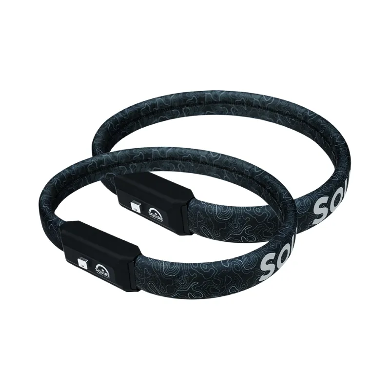 Squire Straplok 35/850 - Wearable Keyed Alike Twin Bike Locks in Black