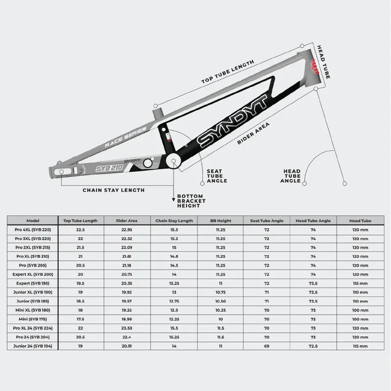 SYNDYT SYB204 Pro - Cruiser BMX Frame in Grey-2