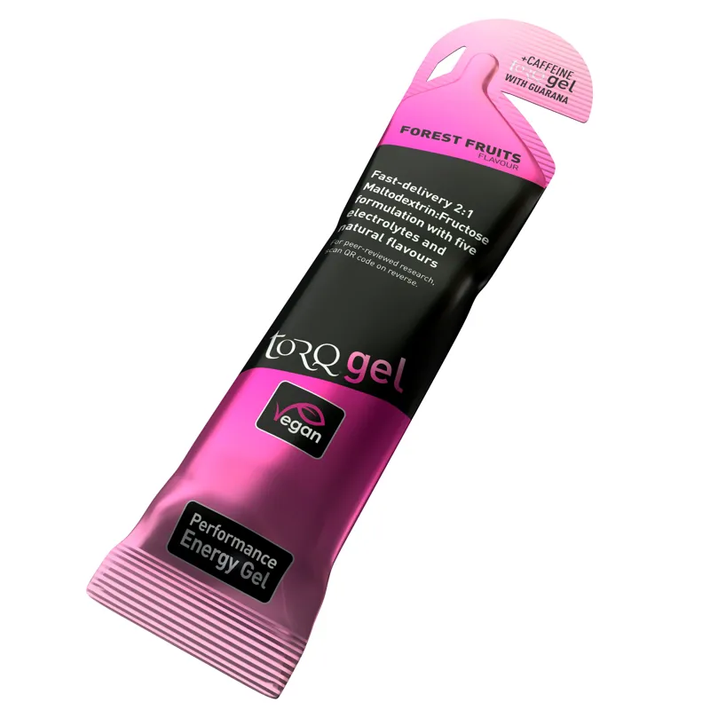 Torq Energy Gel with Guarana - Caffeinated 45g Forest Fruits-2