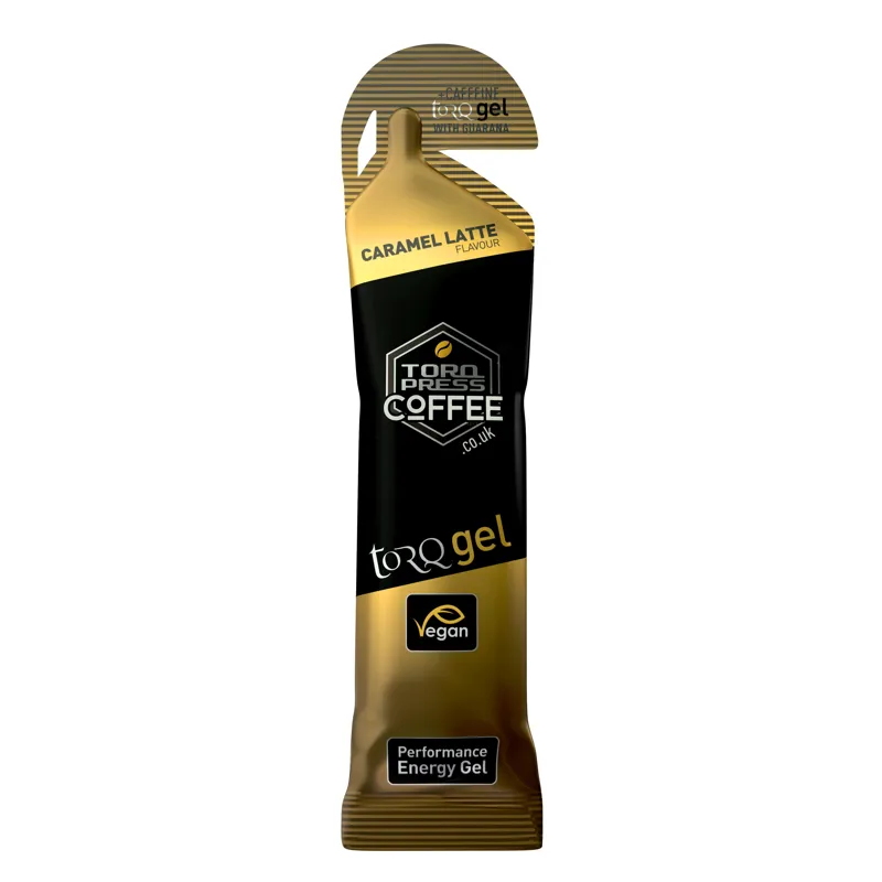 Torq Energy Gel with Guarana - Caffeinated 45g Caramel Latte