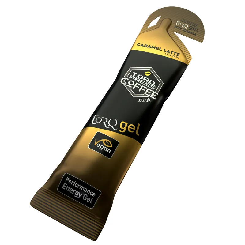 Torq Energy Gel with Guarana - Caffeinated 45g Caramel Latte-2