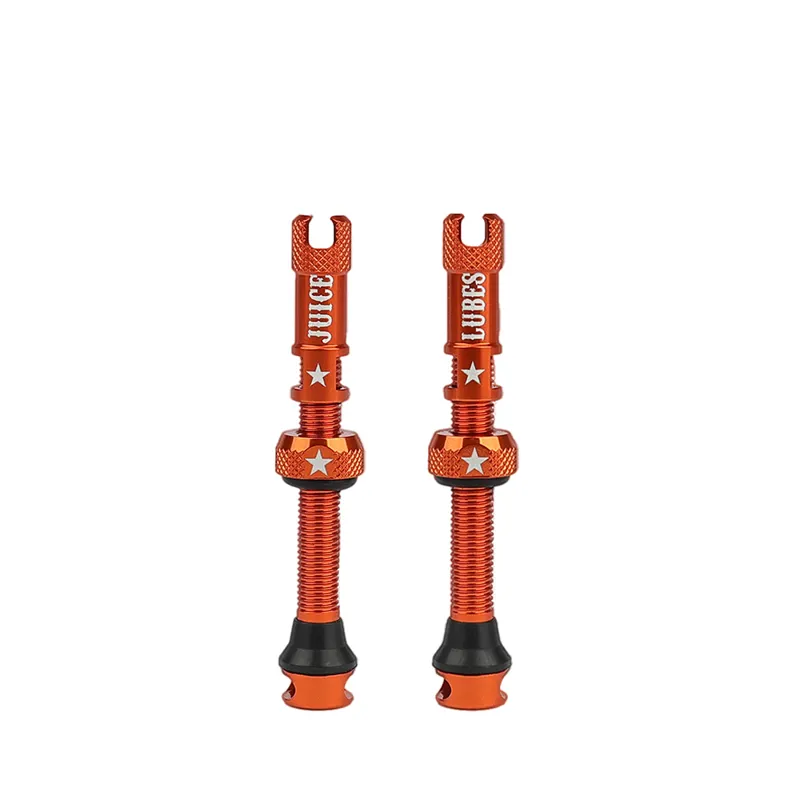 Juice Lubes Tubeless Valves - 48mm in Orange