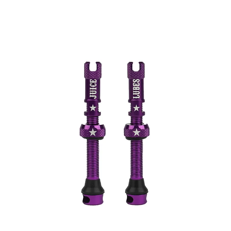 Juice Lubes Tubeless Valves - 48mm in Purple