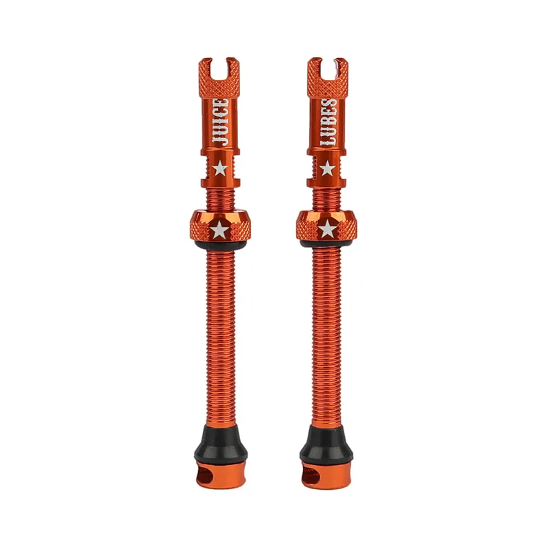 Juice Lubes Tubeless Valves - 65mm in Orange