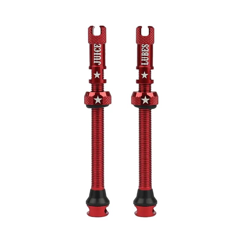 Juice Lubes Tubeless Valves - 65mm in Red