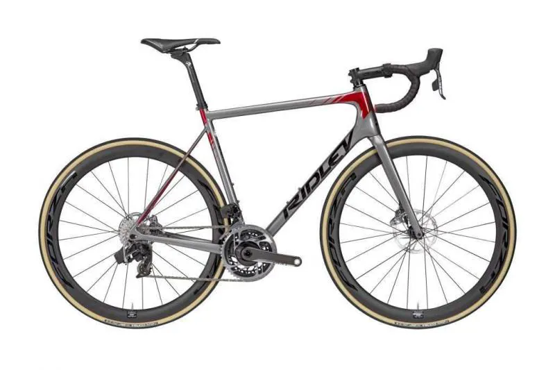 Ridley Helium SLX disc Force e-tap small steel grey