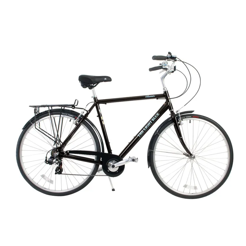 The Light Blue Gents Chesterton City / Hybrid Bike 7 Speed Black