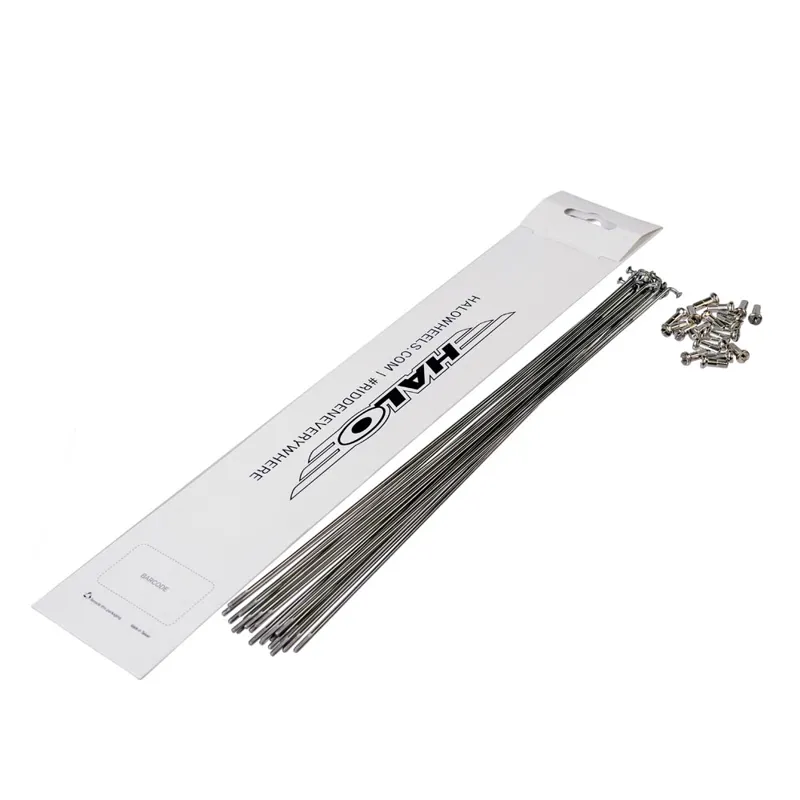 Halo Double Butted Silver Spokes 20 Pack