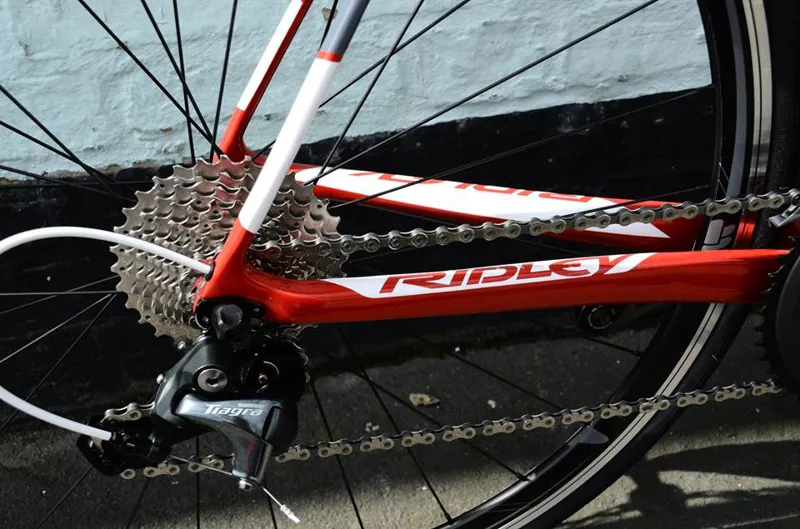 Ridley Fenix Medium Carbon Fibre Endurance Road Bike Tiagra Red-4