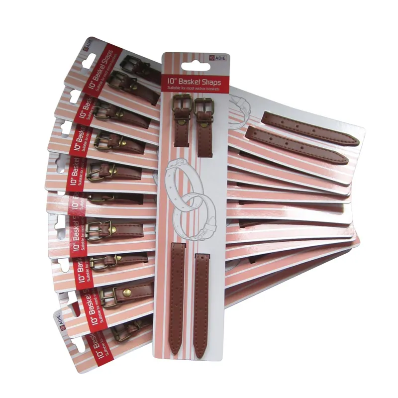 Leather Basket Straps Brown 