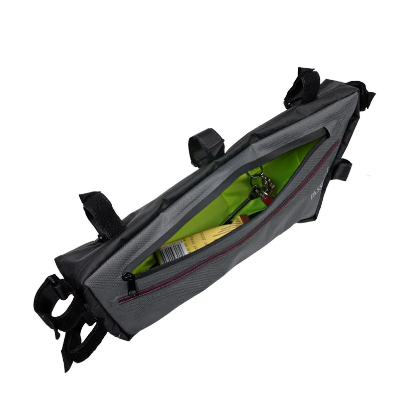 Passport Bikepacking Bicycle Frame Bags in Grey-7