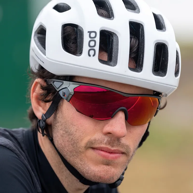 BZ Optics CRIT Mirrored Glasses with Revo Lenses in Grey + Orange Lens-1