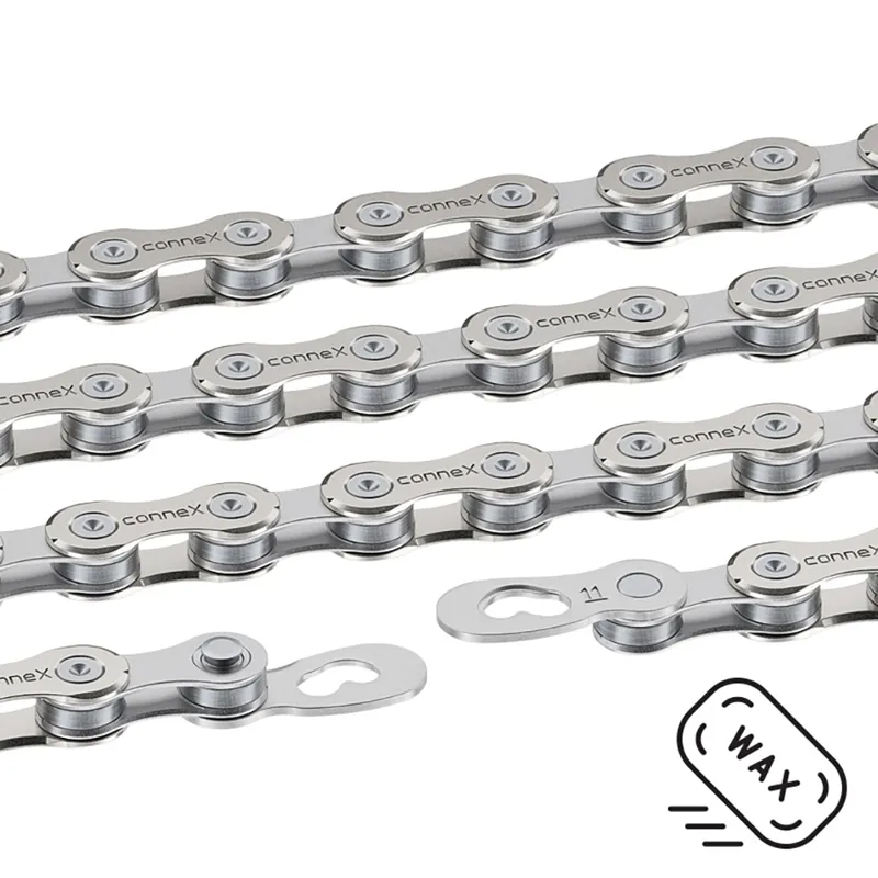 Connex 11WAX 11-speed Bicycle Chain - 11/128 - 126L in Nickel