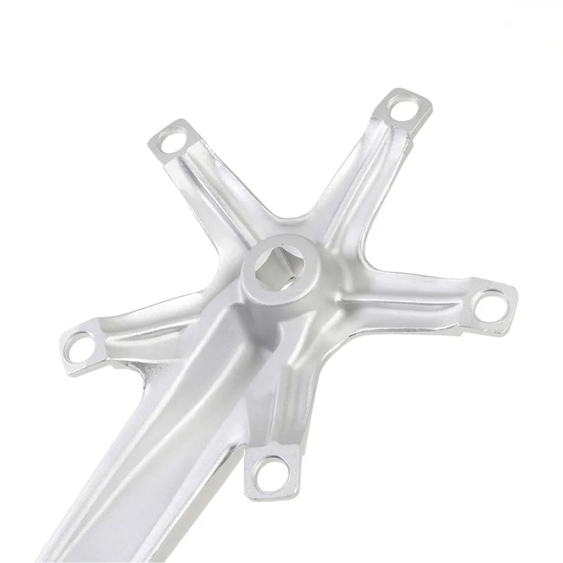 Genetic Tibia 144BCD JIS Square Taper Track Cranks in Silver-1