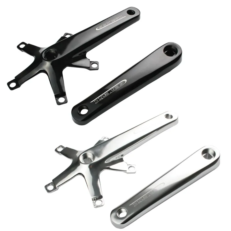 Genetic Tibia 144BCD JIS Square Taper Track Cranks in Silver-2