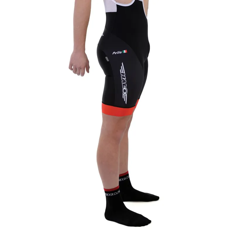 Halo Bib Shorts in Black-5