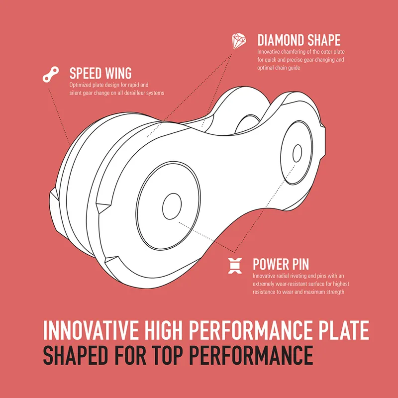 Connex 11SX 11-speed Bicycle Chain - 11/128 - 118L in Nickel-2