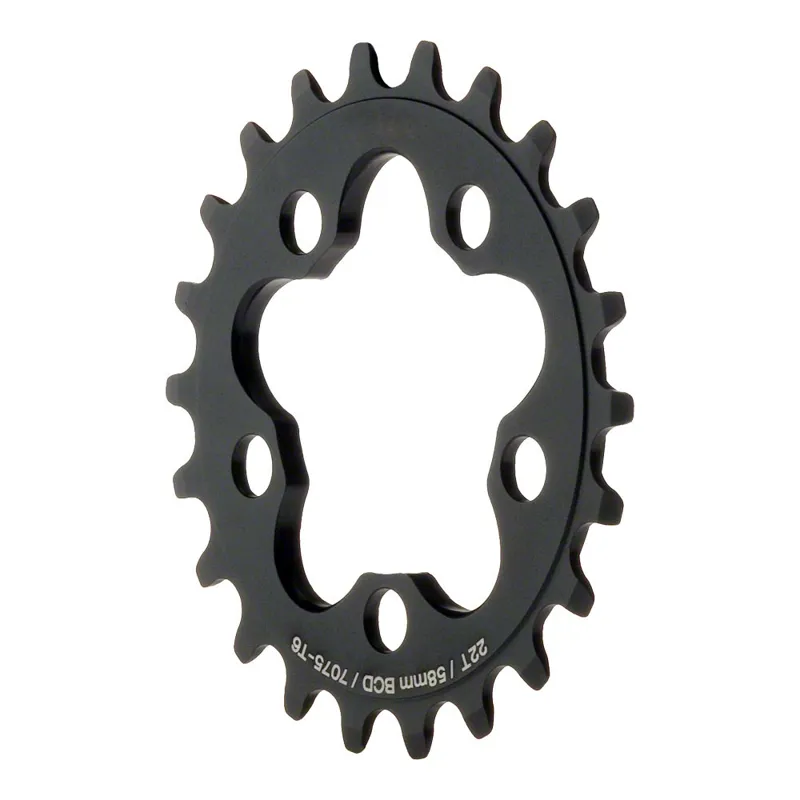 5 arm Compact Inner Ring Black 22T