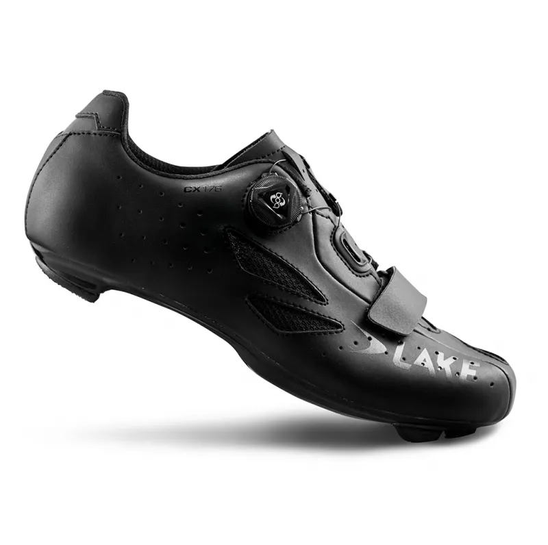 Lake CX176 Road Shoe Black/ Grey