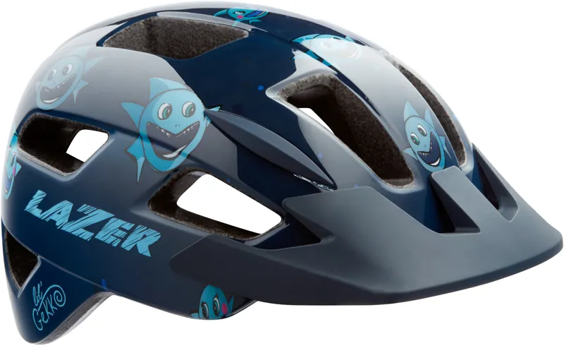 Lazer Lil Gekko Sharky Black / Blue Unisize Youth Helmet