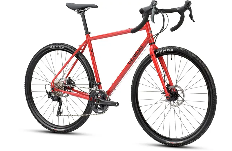 Genesis Croix De Fer 20 Steel Gravel Bike in Red-1