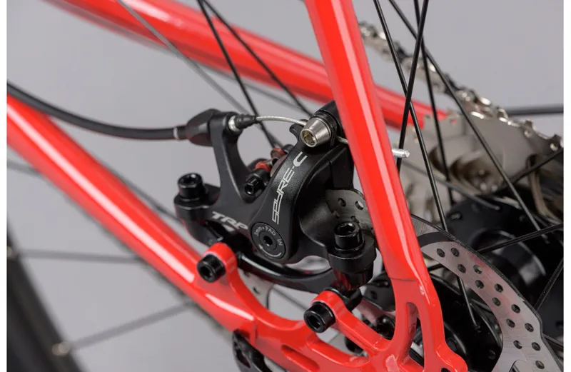 Genesis Croix De Fer 20 Steel Gravel Bike in Red-10