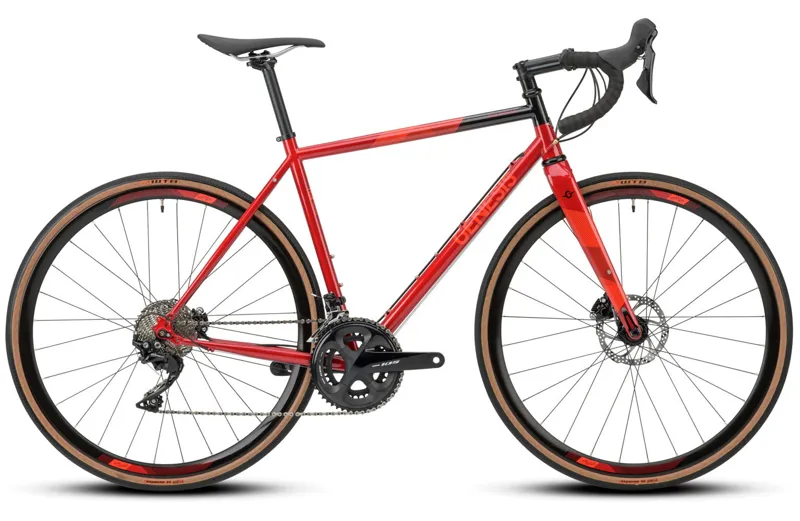 Genesis Equilibrium Disc Steel Road Bike in Red