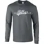 BILLYS Logo Long Sleeve Small T-Shirt in Charcoal