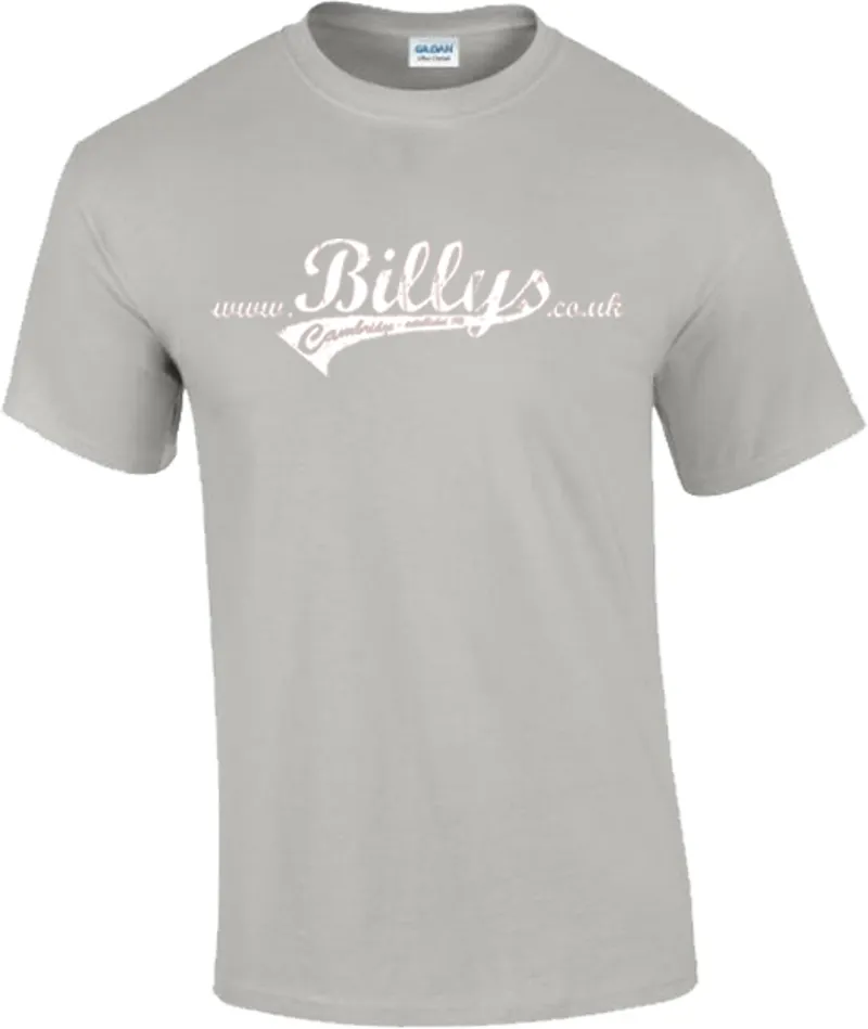 BILLYS Logo Short Sleeve Small T-Shirt in Ice Grey