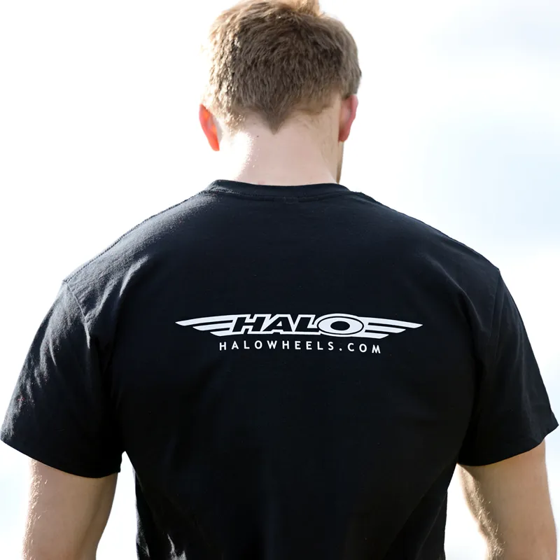 Halo Tech Logo T- Shirt in Black-2