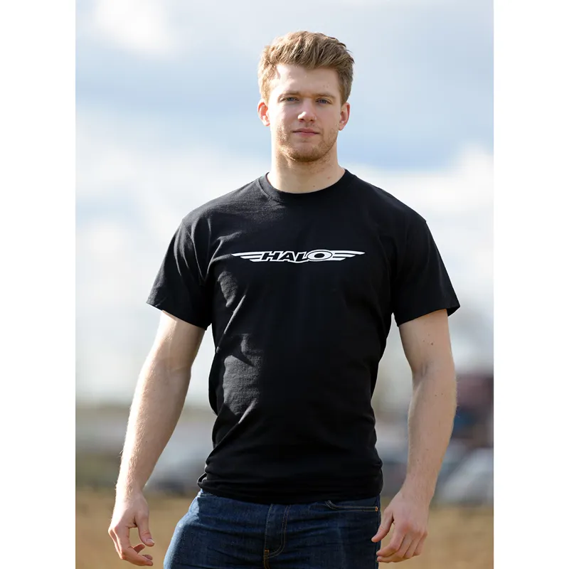 Halo Tech Logo T- Shirt in Black-3