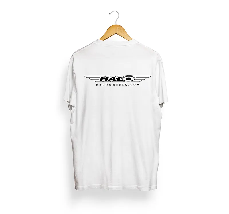 Halo Logo T-Shirt in White-1