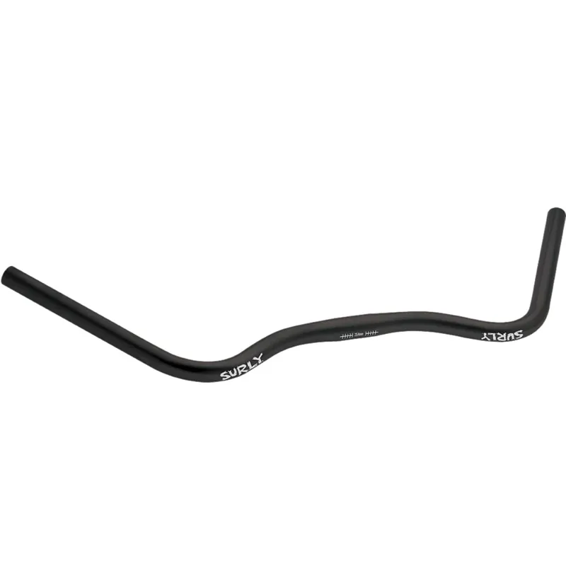 Surly Open 666mm 0mm Rise Handlebars in Black