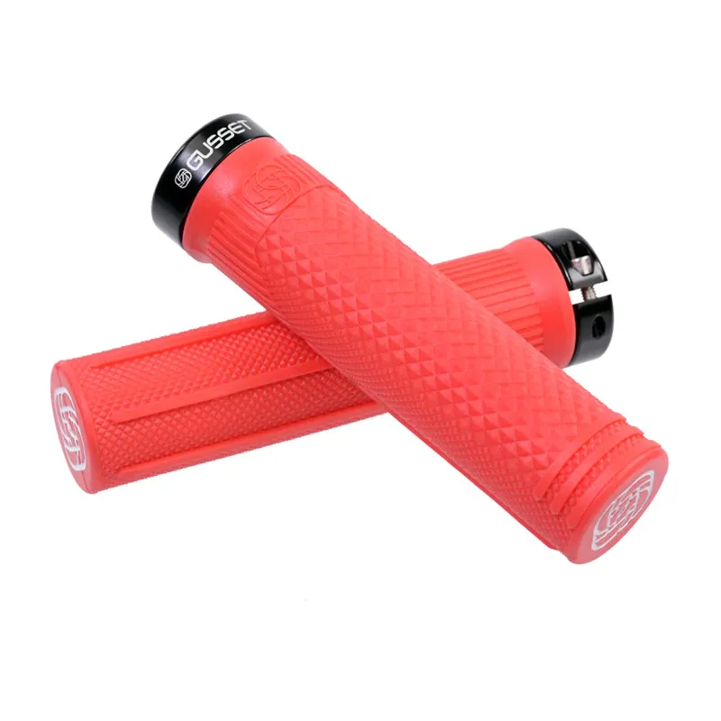 Gusset Grips S2 Lock-On Extra Soft Grips in Red