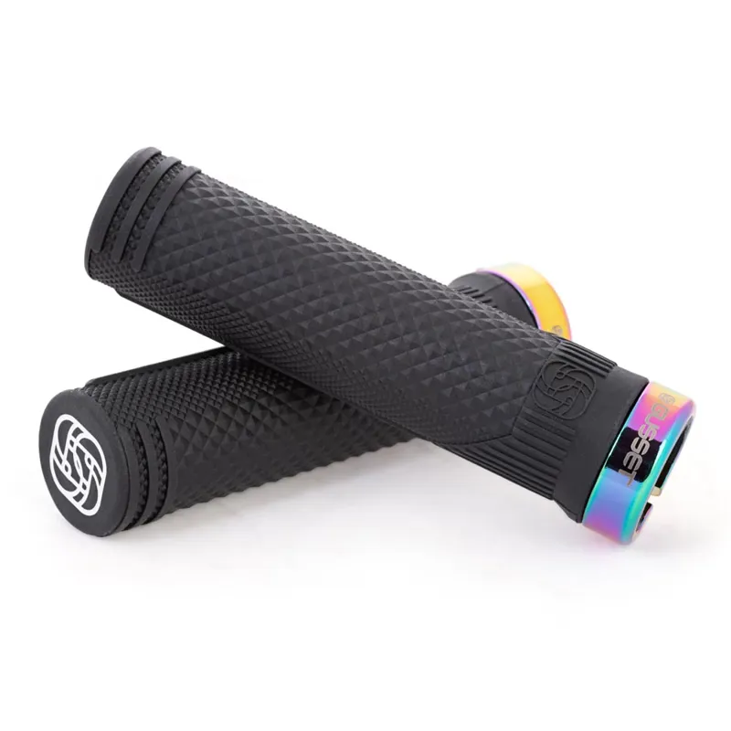 Gusset Grips S2 Lock-On Grips - Extra Soft Oil Slick