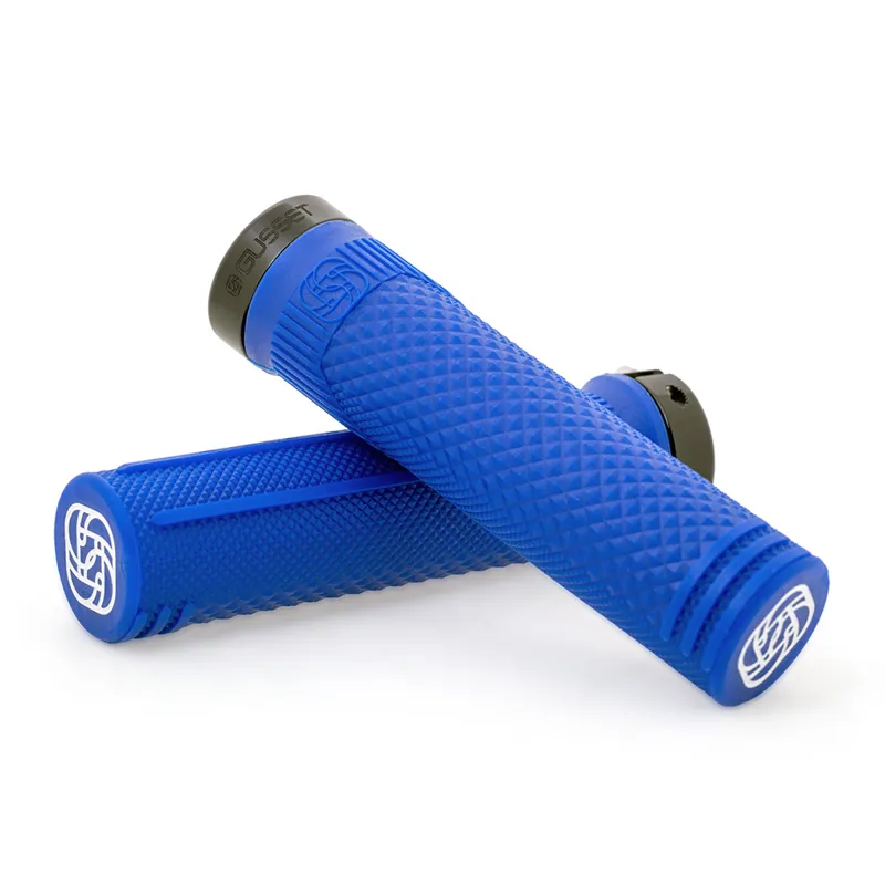 Gusset Grips S2 Lock-On Extra Soft Grips in Blue
