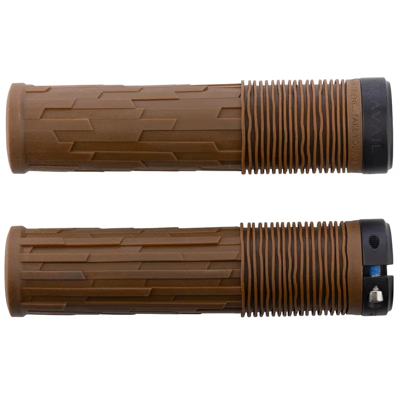 Teravail Lytho Lock-On Grips - 32mm in Caramel