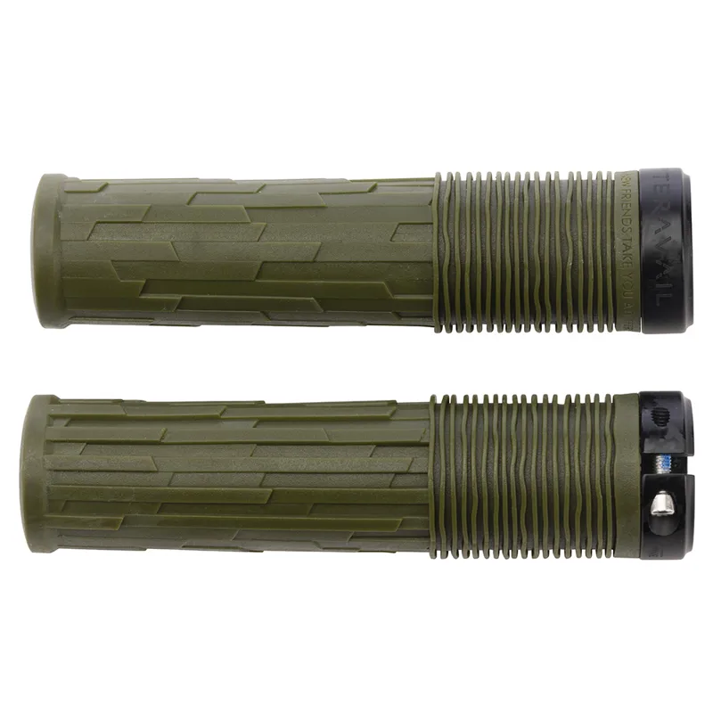 Teravail Lytho Lock-On Grips - 32mm in Olive