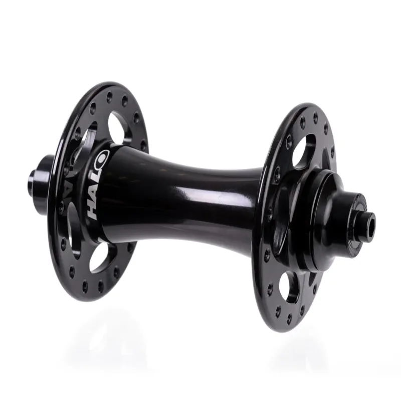 Halo RO 32-hole Front Hub in Polished Black 