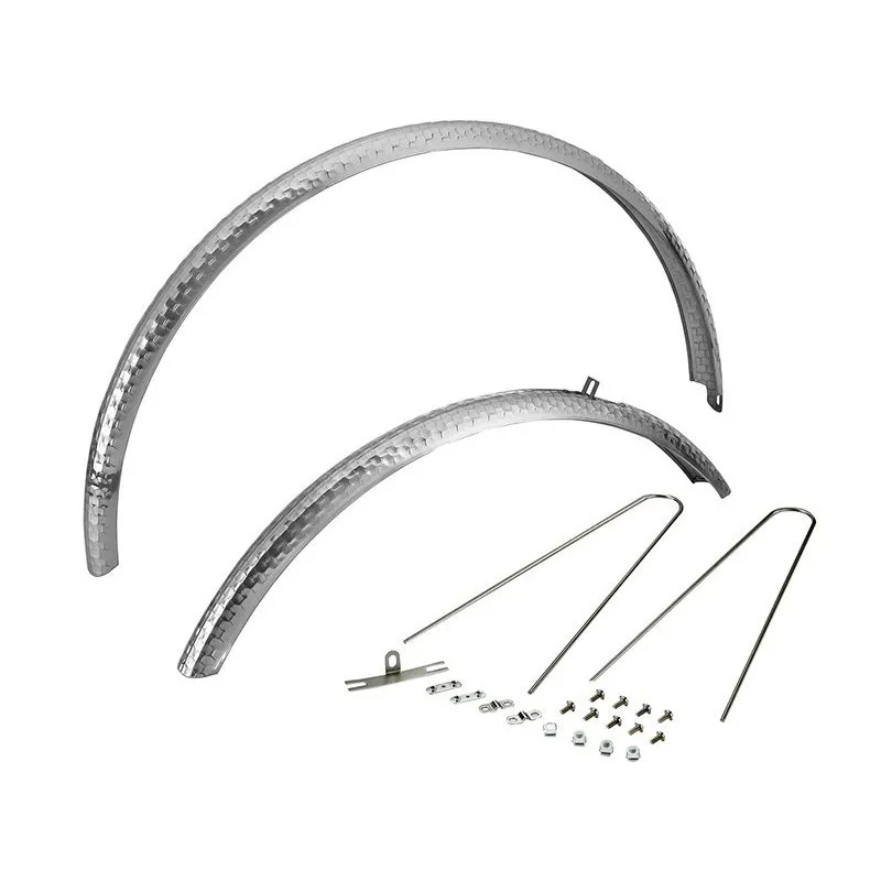 ENE F-3 Alloy Mudguards Silver Mottle