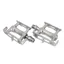 Genetic Pro Track Pedals in Silver/Silver