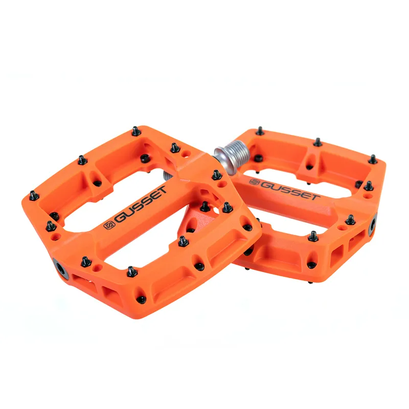 Gusset Components - Slim Jim Nylon Pedals - Orange