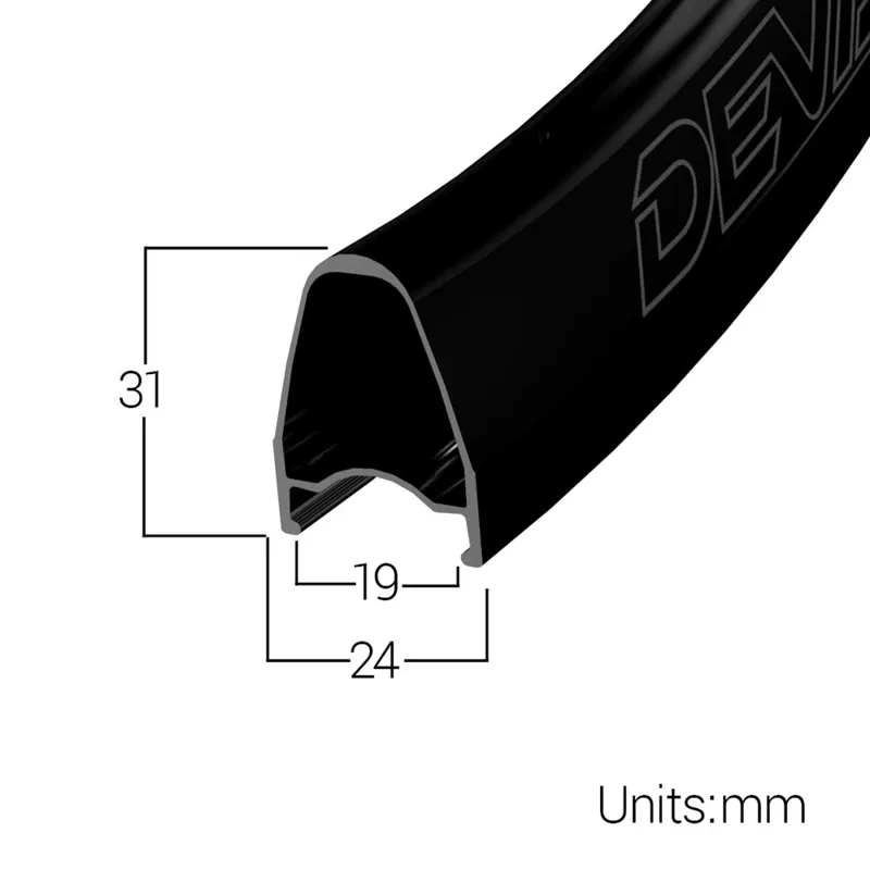 Devaura Disc Rim 700c Steah Bl-2