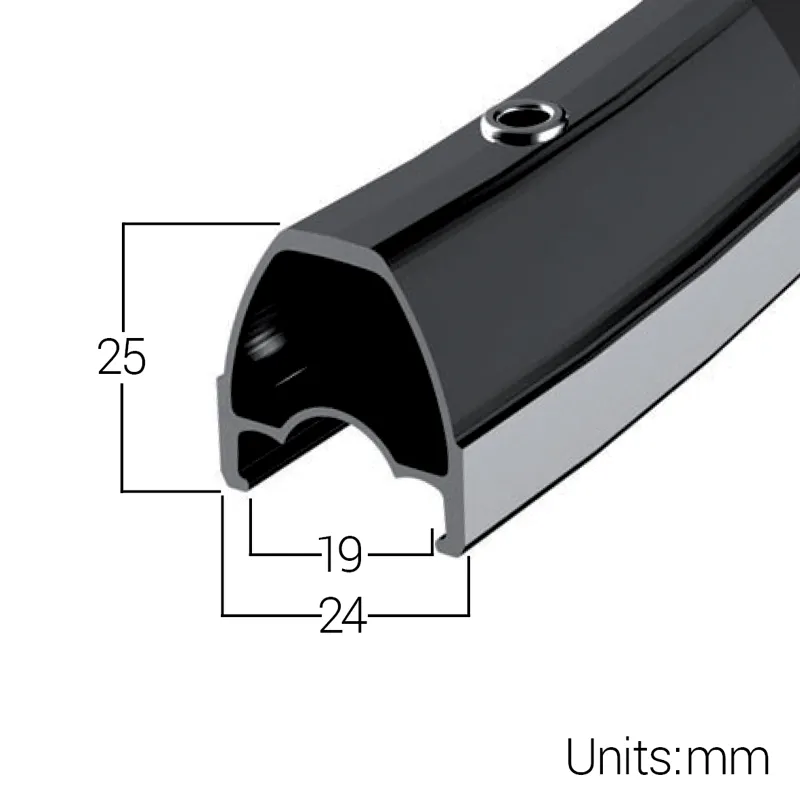 Halo White Line 700 Rear Disc Wheel in Black-1