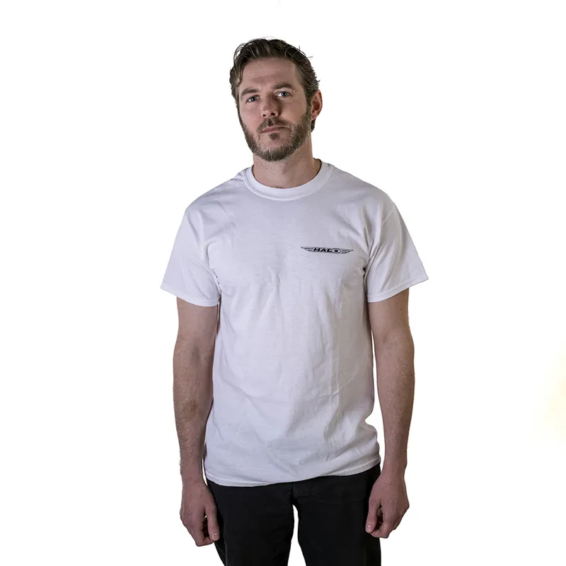 Halo Logo T-Shirt in White-2