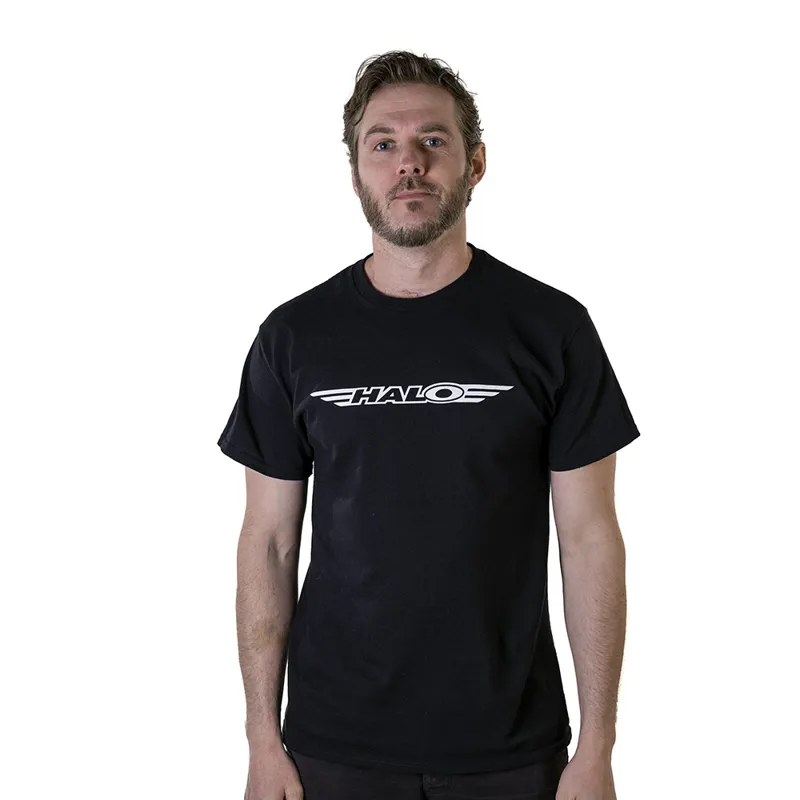 Halo Tech Logo T- Shirt in Black
